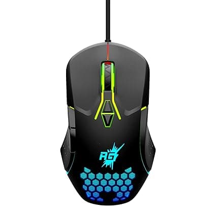 Redgear A-15 Wired Gaming Mouse with Upto 6400 DPI, RGB & Driver Customization for PC(Black)